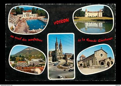 38 - Voiron - Multivues - Piscine - Flamme Postale de Voiron - CPM - Voir Scans Recto-Verso