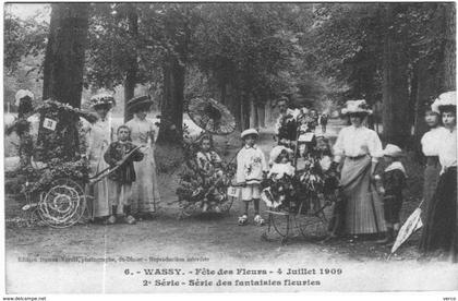 Carte Postale Ancienne de WASSY-Fête des Fleurs -