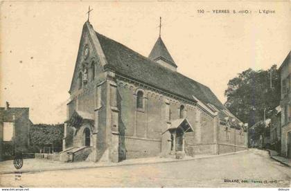 91 - Yerres - Eglise - CPA - Voyagée en 1918 - Voir Scans Recto-Verso