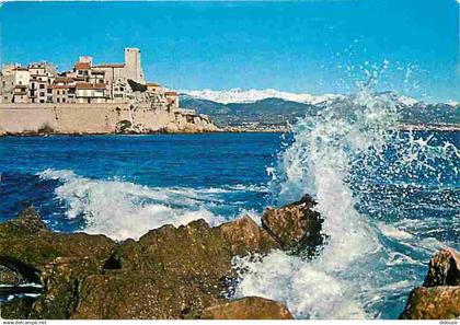 06 - Antibes - Les Remparts - Et les Alpes enneigées - CPM - Voir Scans Recto-Verso