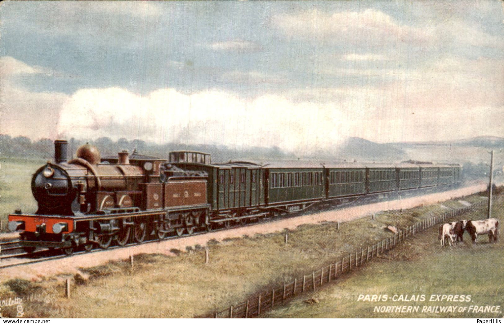 Frankrijk France - Trein Train - Parijs Calais