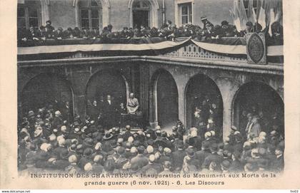 Lyon 1 Institution des Chartreux inauguration du monument aux morts