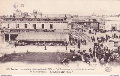 CPA 69 @ LYON 7° - EXPOSITION INTERNATIONALE 1914 Quartier de Gerland - BRASSERIES BIERE - section de Photographie