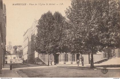 CPA-13-MARSEILLE-Place de l'église St Michel