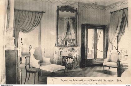 France (13 Marseille) - Exposition Internationale d'Electricité 1908 - Maison Moderne - Intérieur