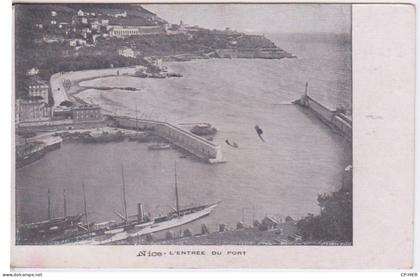 06 - LE PORT DE NICE -VUE AERIENNE DE  L'ENTREE DU PORT MARITIME