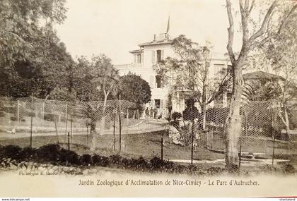 Cartolina - Francia - Jardin Zoologique d'Acclimatation de Nice Cimiez - 1900