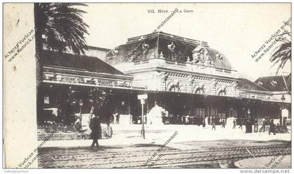 NICE Alpes Maritimes 06 : la gare (ferroviaire plm sncf  chemin de fer  railways Bahn )