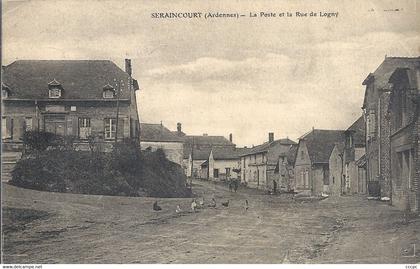 CPA Seraincourt La Poste et la Rue de Lagny