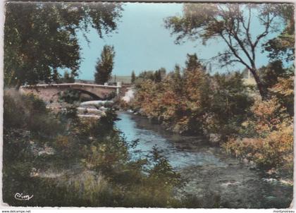 Aude :  CONQUES : le  pont   sur  Orbiel  1966