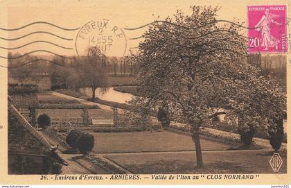 CPA Arnières-Vallée de l'iton au Clos Normand-26-Timbre        L2768