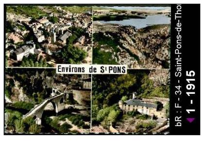 34 Saint-Pons-de-Thomières - Environs de St-PONS - multi vue - multi vue herault - cpsm -  /  D34D  K34284K  C34284C