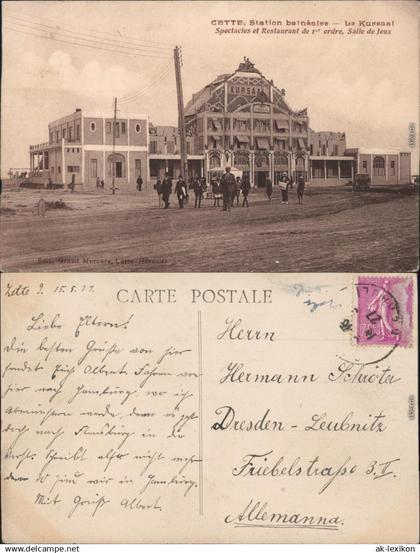 Ansichtskarte Sete/Sète/Cette Salle de Jeux/Kursaal 1927