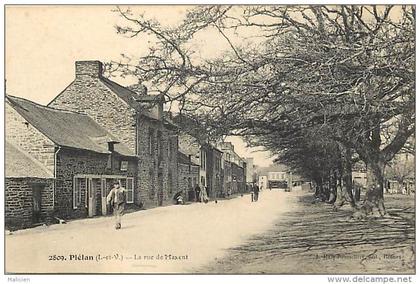 - ille et vilaine - ref B893- plelan - plelan le grand - la rue de maxent - loriais - tailleur - carte bon etat -