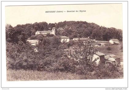 CPA -  38 - MEYZIEU - Quartier de l´ Eglise