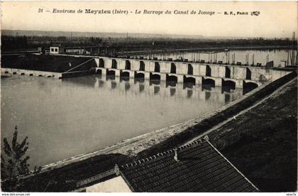 CPA Environs de Meyzieu - Le Barrage du Canal de Jonage FRANCE (962498)