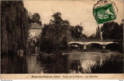 CPA Pont-de-Cheruy - Pont de la Mairie - La Bourbre FRANCE (962352)