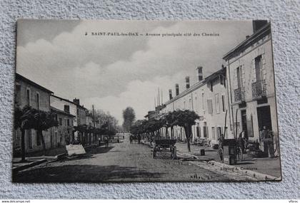 saint Paul les Dax, avenue principale côté des chemins, Landes 40