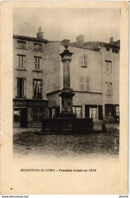 CPA Monistrol-sur-Loire - Fontaine erigee en 1838 FRANCE (915520)