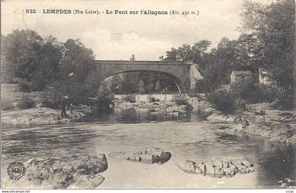 CPA Lempdes Le Pont de l'Allagnon