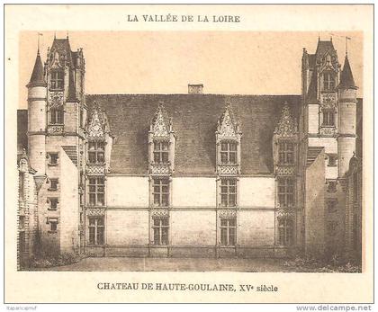 J  loire  atlantique :HAUTE  GOULAINE   chateau  de la  haute   goulaine