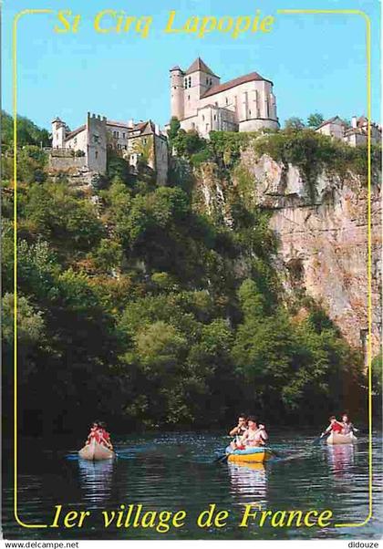 46 - Saint Cirq Lapopie - Le Lot - Canoe-Kayak - CPM - Voir Scans Recto-Verso