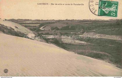 14007422 Carteret Barneville-Carteret Cherbourg 50 Manche Mer de sable et route