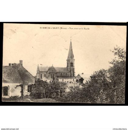 51 - SAINT MARTIN D'AIGNY (Marne) - Vue prise sur la Rigole