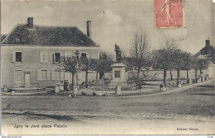 CPA Igny-le-Jard Place Palatin