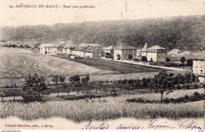 ENVIRONS DE BRIEY JOEUF VUE GENERALE (CARTE PRECURSEUR )