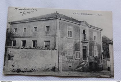 Cpa 1914, Pont de Meuse, la mairie, Meuse 55