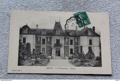 Cpa 1914, Jaulgy, la Châtaigneraie, façade, Oise 60