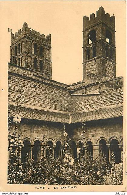 66 - Elne - Cathédrale Sainte Eulalie - Le Cloître - CPA - Voir Scans Recto-Verso