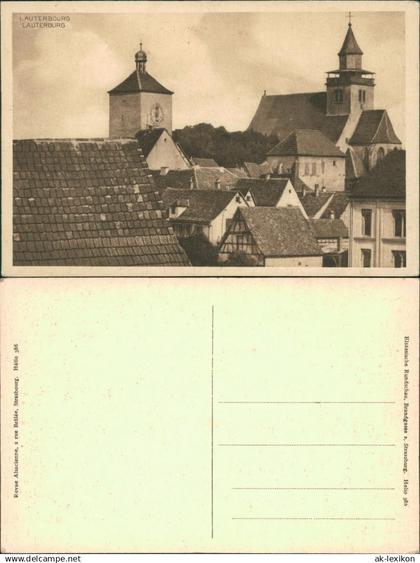 CPA Lauterburg Lauterbourg Blick über die Dächer der Stadt 1924