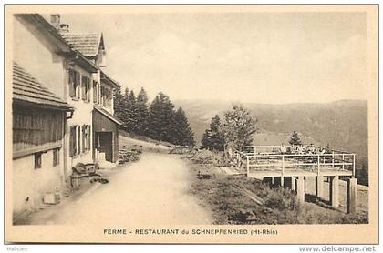 - departements div.- ref CC817 - haut rhin -  ferme hotel restaurant du schnepfenried  - carte bon etat -