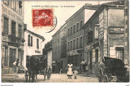 Carte Postale Ancienne de : SAINT IGNY DE VERS-Grande Rue