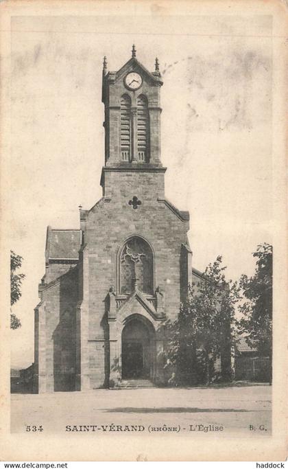 SAINT VERAND : L'EGLISE