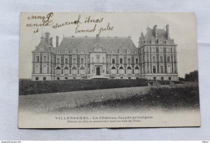 Cpa 1904, Villersexel, le château, façade principale, Haute Saône 70