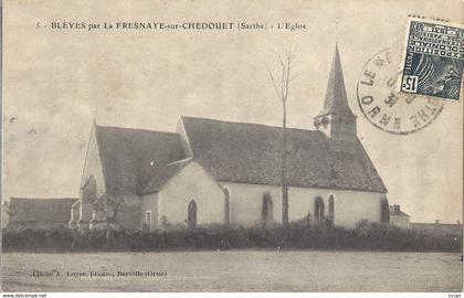 CPA Blèves par La Fresnaye-sur-Chedouet l'Eglise