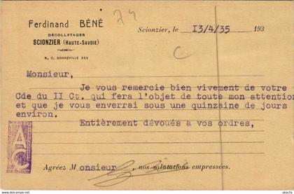 CPA SCIONZIER Ferdinand Bene Decolletages - Advertising Card (1192729)