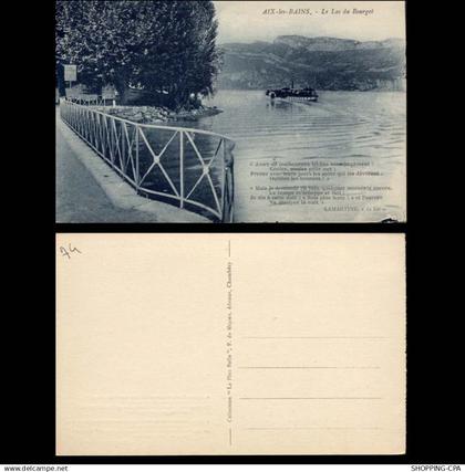 74 - Aix les bains - Le lac du bourget - Bateau