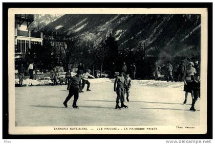 74 Chamonix-Mont-Blanc patinoire patin a glace D74D K74056K C74056C RH060598