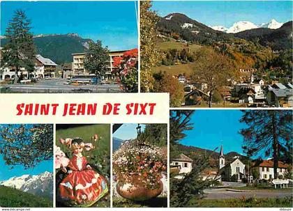 74 - Saint Jean de Sixt - Multivues - Automobiles - Poupées - CPM - Voir Scans Recto-Verso