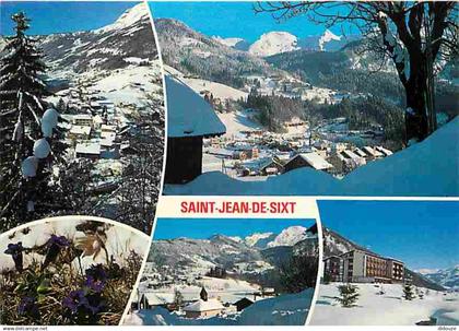 74 - Saint Jean de Sixt - Multivues - Hiver - Neige - CPM - Voir Scans Recto-Verso