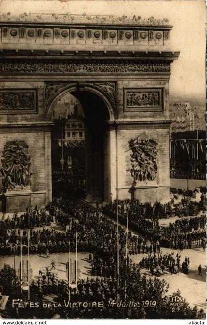 CPA PARIS 8e Fetes de la Victorie 14 Juliet 1919 (258920)