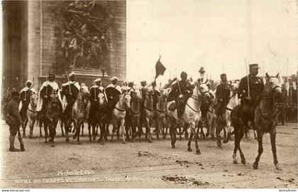 Paris - 14 Juillet 1919 - Troupes Arabes