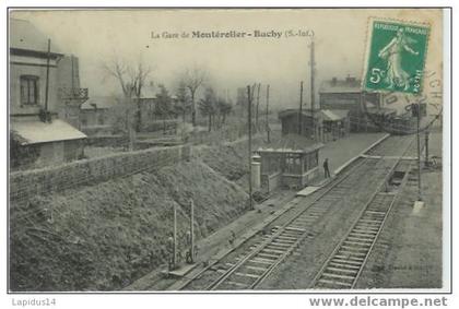 106 B / CPA       MONTEROLIER  BUCHY     LA GARE  (seine maritime)