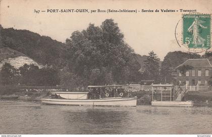 76 - LES AUTHIEUX SUR PORT SAINT OUEN - Service des Vedettes - Transport