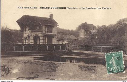 CPA Les Essarts - Grand-Couronne Le Bassin et les Chalets