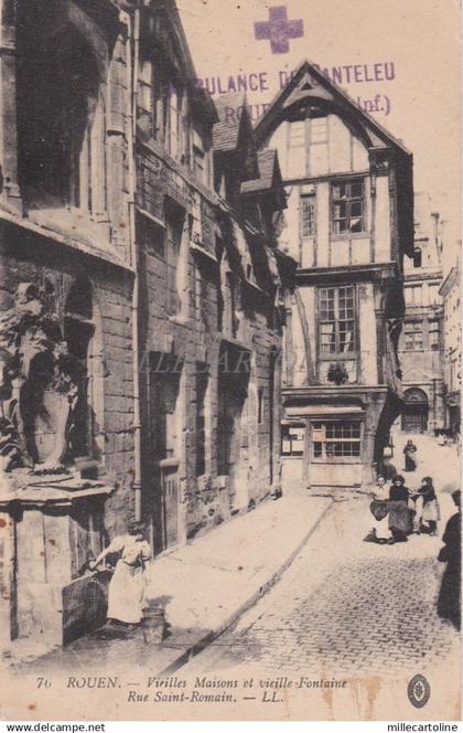 FRANCE - Rouen - Rue Saint Fontaine - WWI - Ambulance de Canteleu Mark 1916